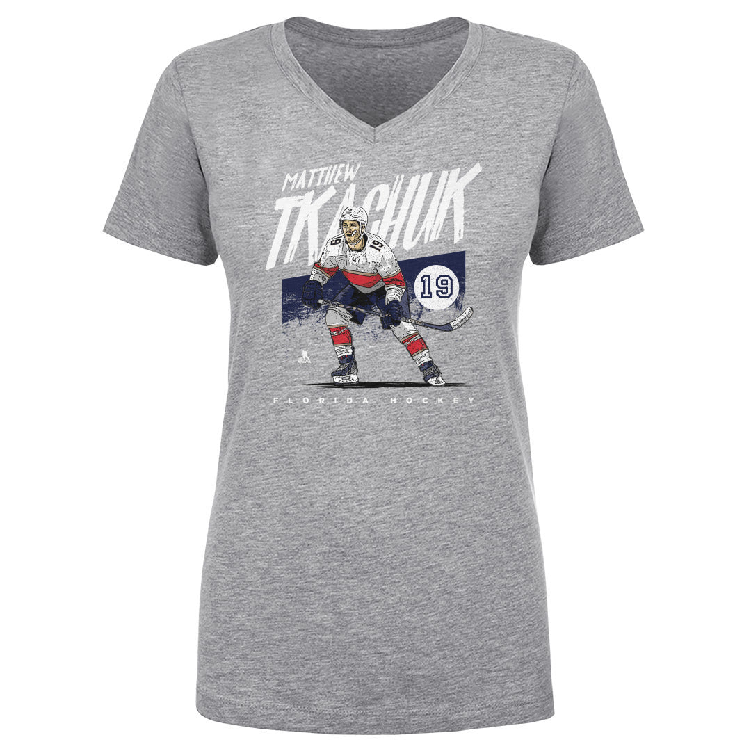 Matthew Tkachuk Women's V-Neck T-Shirt | 500 LEVEL