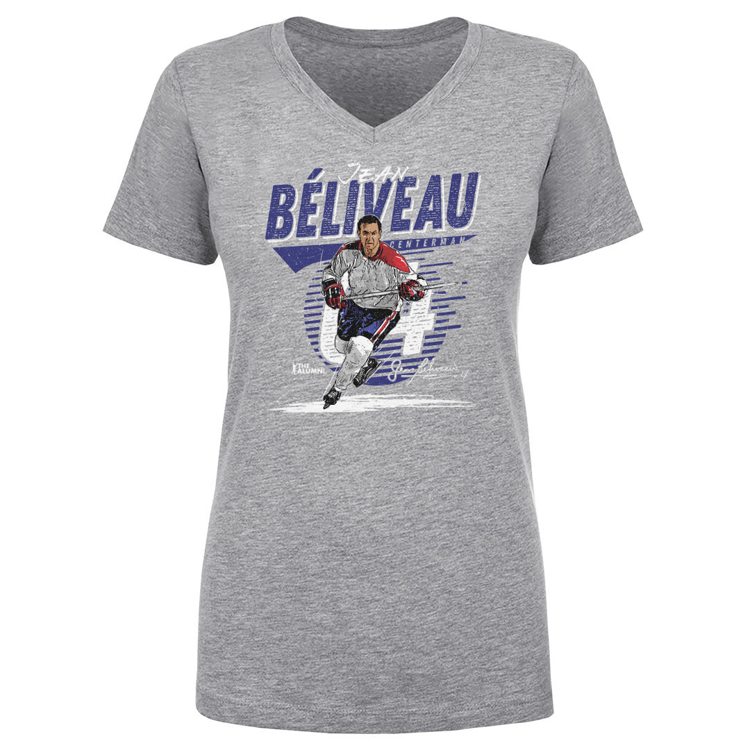 Jean Beliveau Women's V-Neck T-Shirt | 500 LEVEL