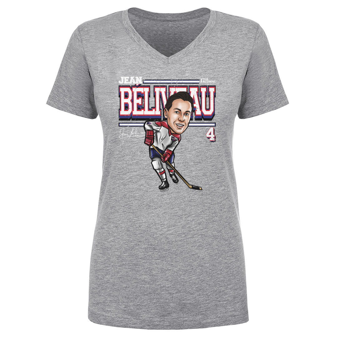 Jean Beliveau Women's V-Neck T-Shirt | 500 LEVEL