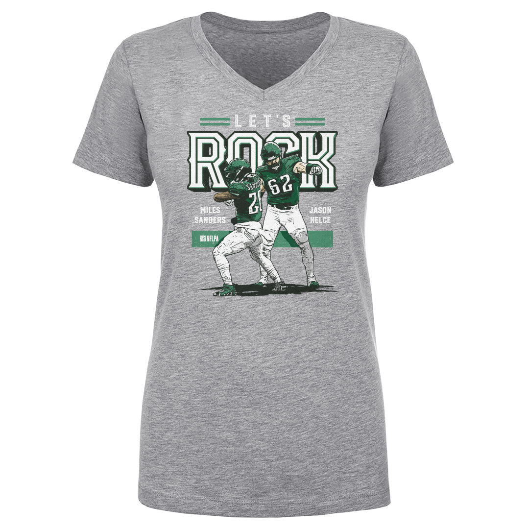 Miles Sanders Women's V-Neck T-Shirt | 500 LEVEL