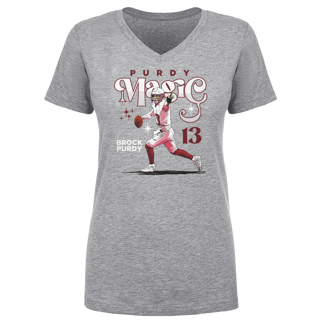 Brock Purdy Women's V-Neck T-Shirt | 500 LEVEL