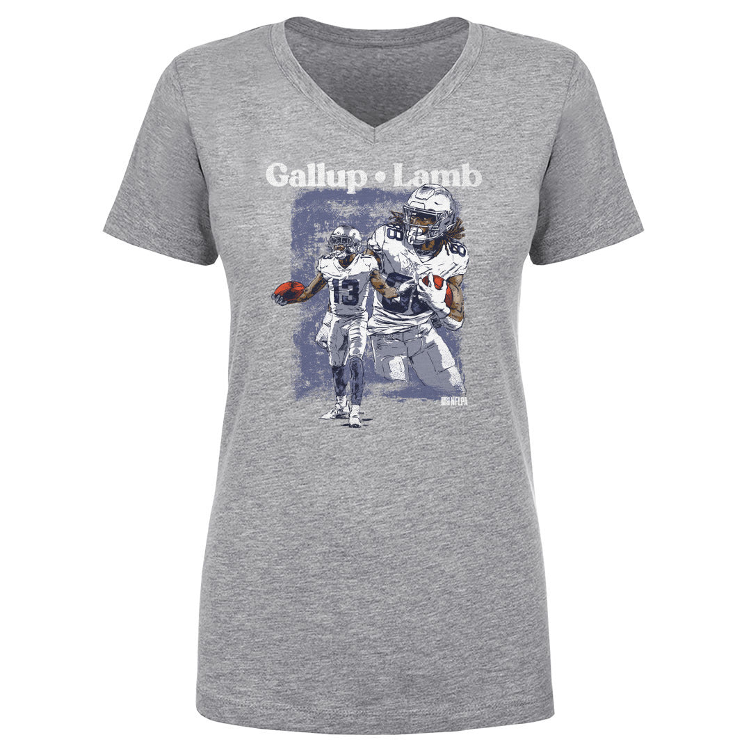 CeeDee Lamb Women's V-Neck T-Shirt | 500 LEVEL