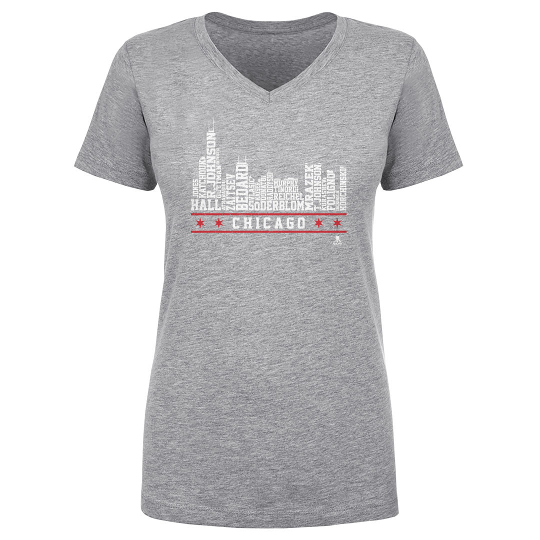 Chicago Women's V-Neck T-Shirt | 500 LEVEL