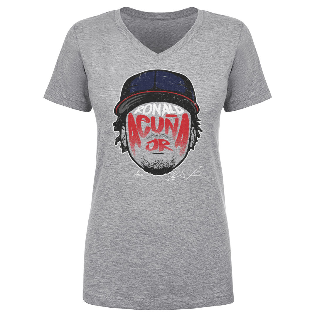 Ronald Acuna Jr. Women's V-Neck T-Shirt | 500 LEVEL