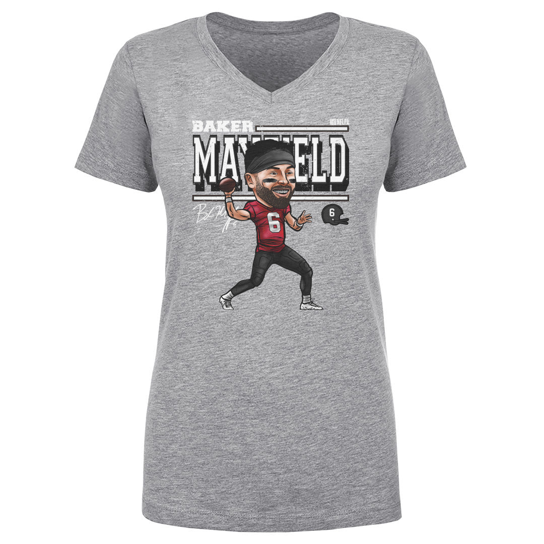 Baker Mayfield Women's V-Neck T-Shirt | 500 LEVEL