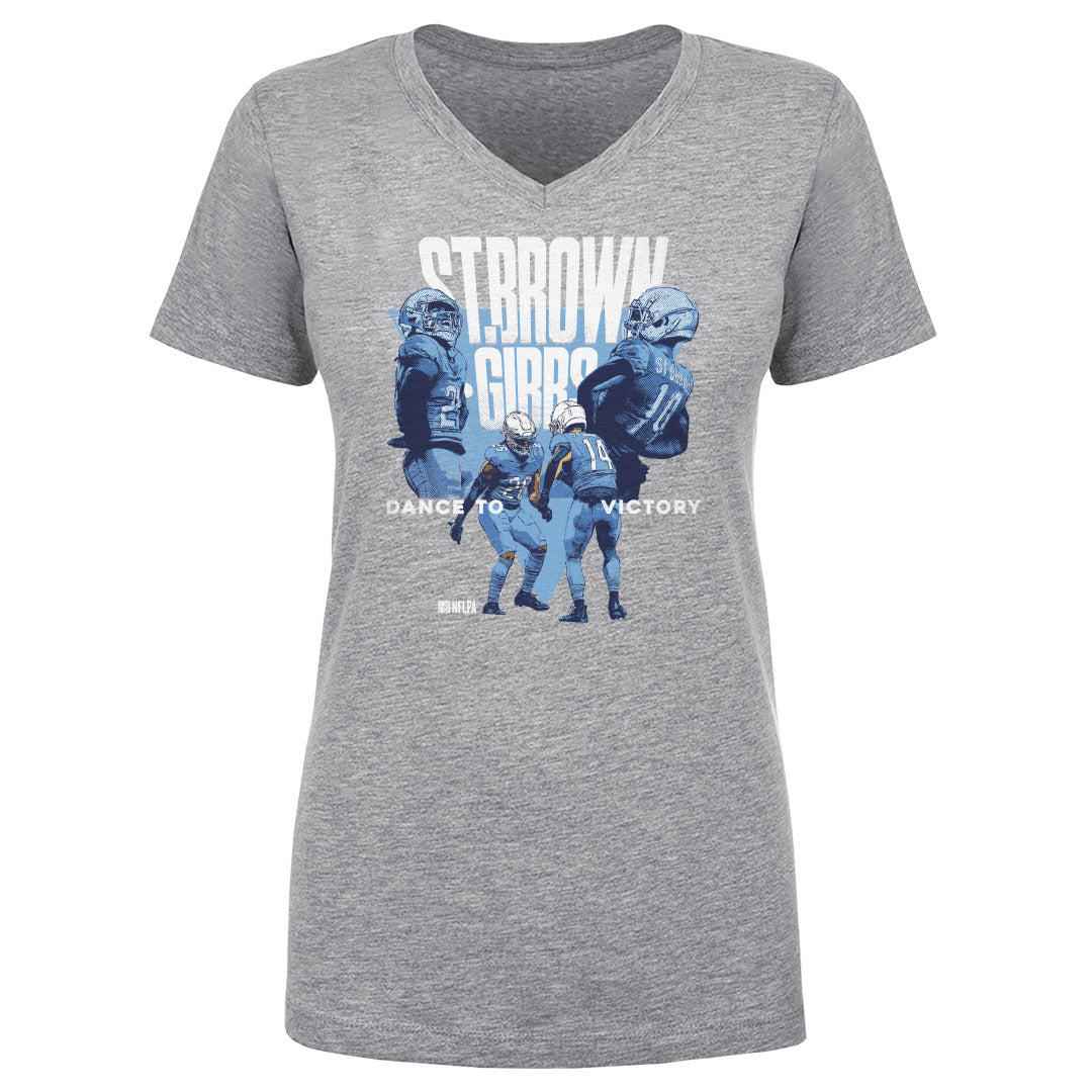 Jahmyr Gibbs Women's V-Neck T-Shirt | 500 LEVEL