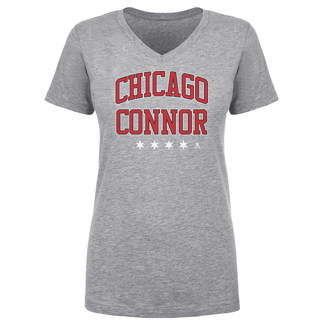 Connor Bedard Women's V-Neck T-Shirt | 500 LEVEL