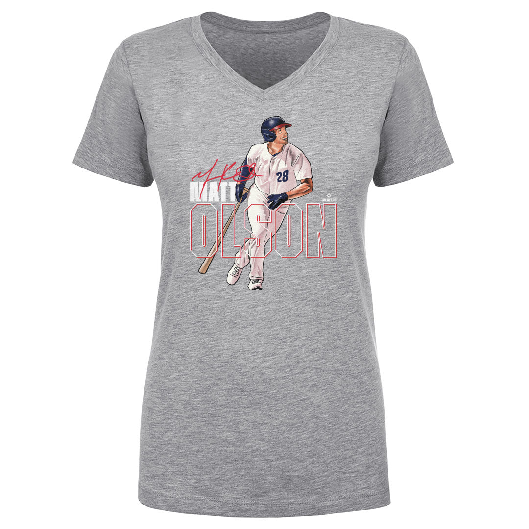 Matt Olson Women's V-Neck T-Shirt | 500 LEVEL