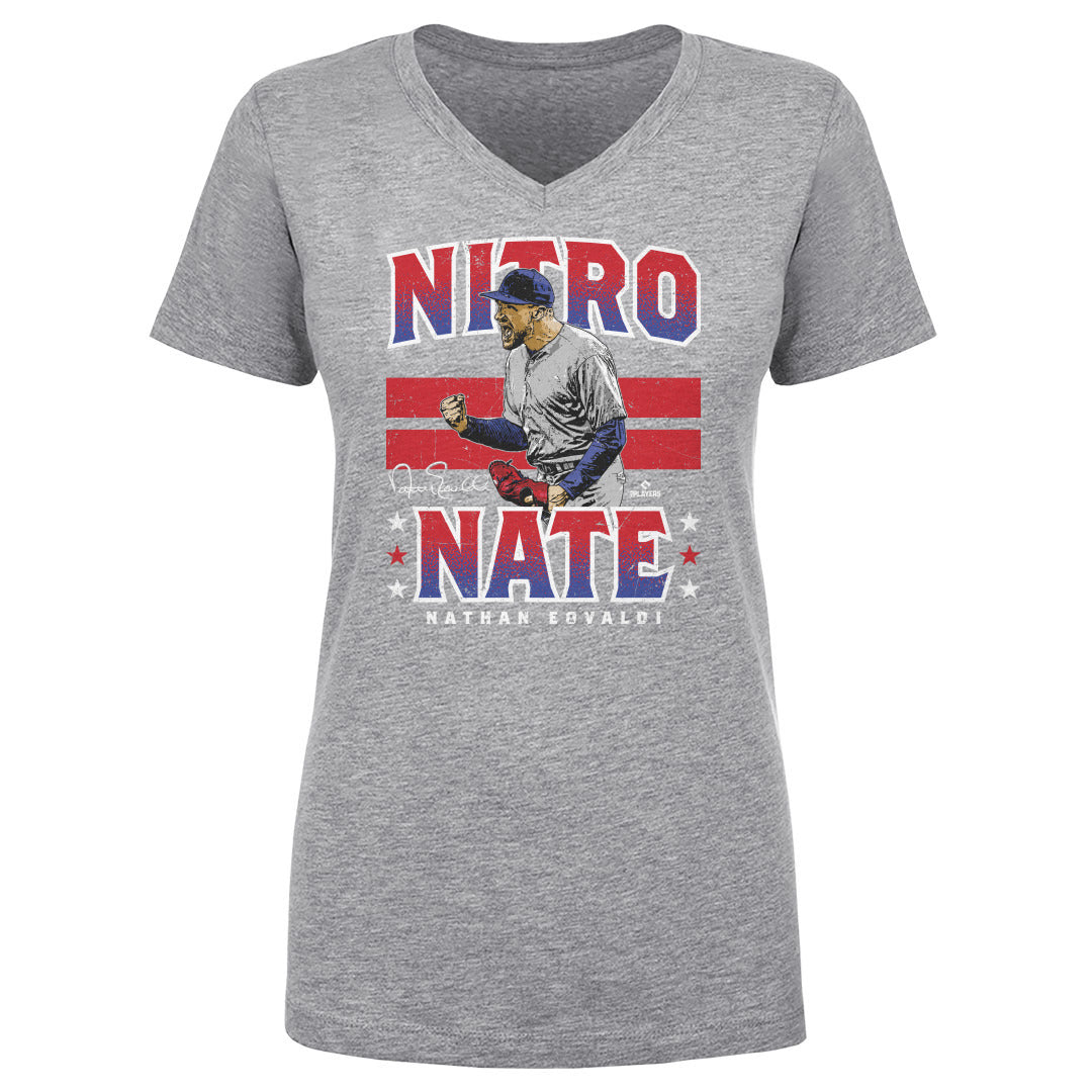 Nathan Eovaldi Women's V-Neck T-Shirt | 500 LEVEL