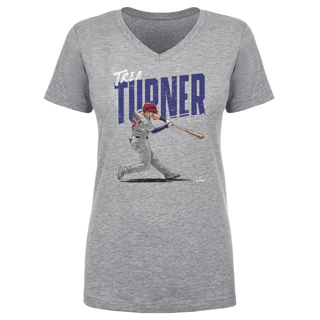 Trea Turner Women's V-Neck T-Shirt | 500 LEVEL
