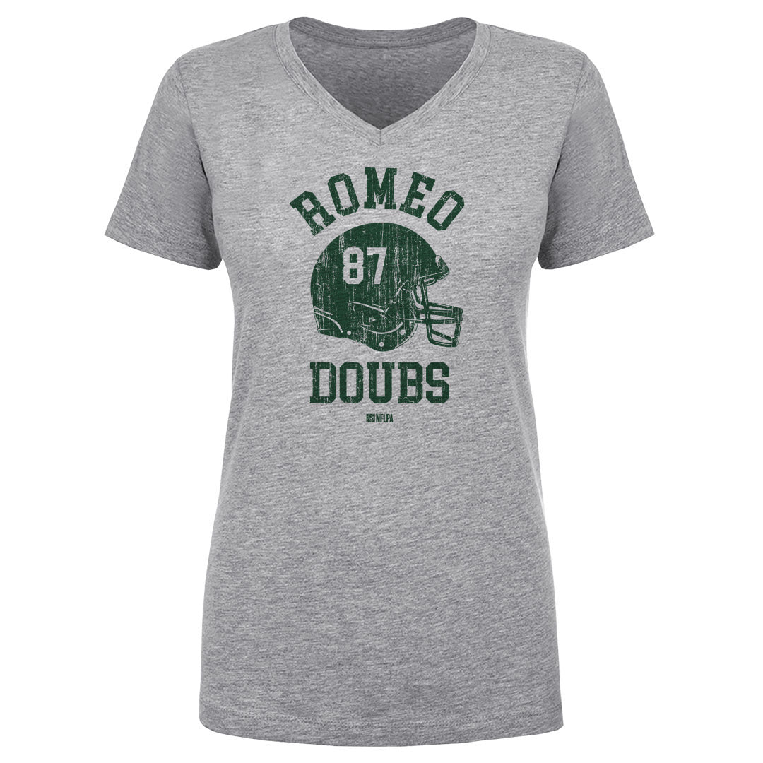 Romeo Doubs Women's V-Neck T-Shirt | 500 LEVEL