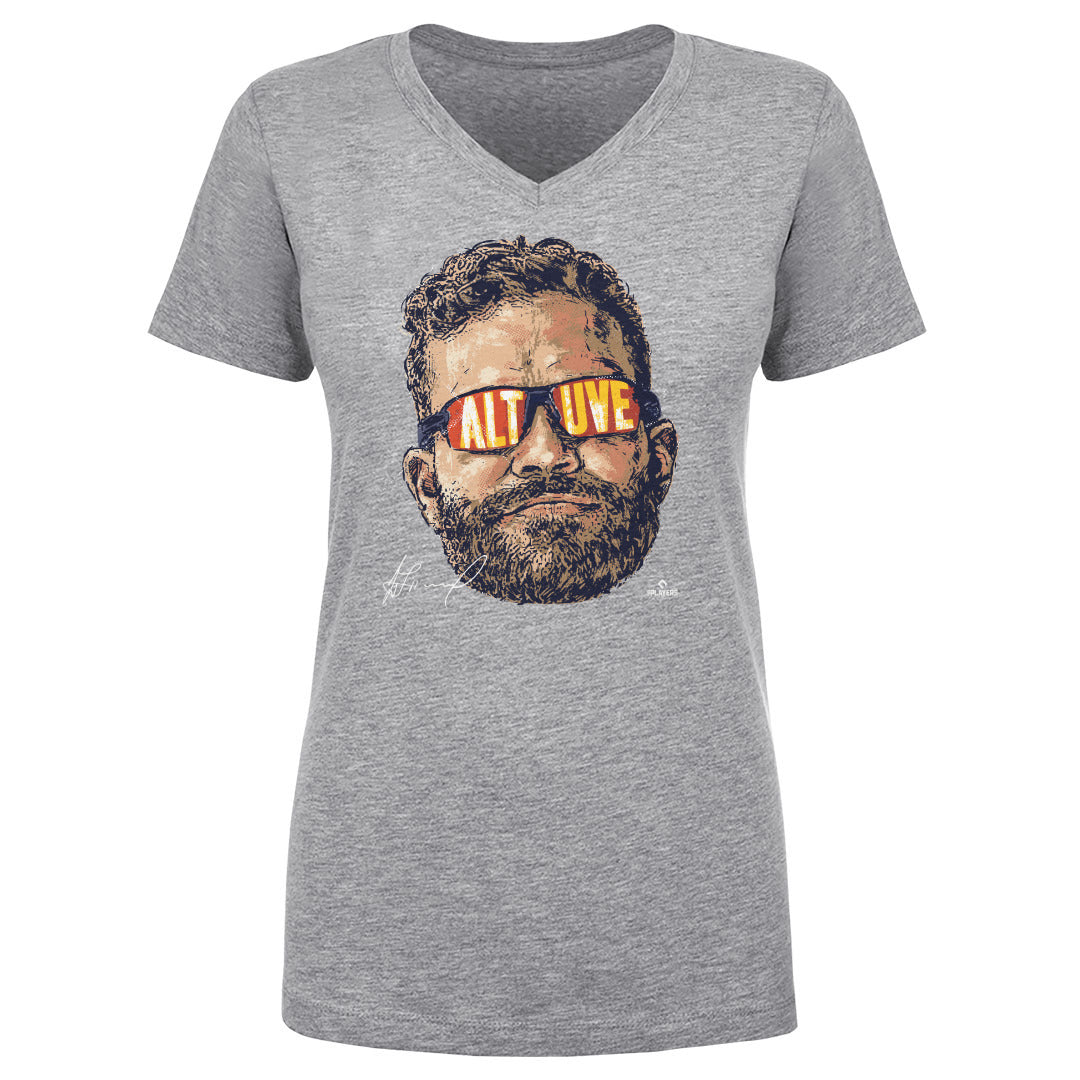 Jose Altuve Women's V-Neck T-Shirt | 500 LEVEL