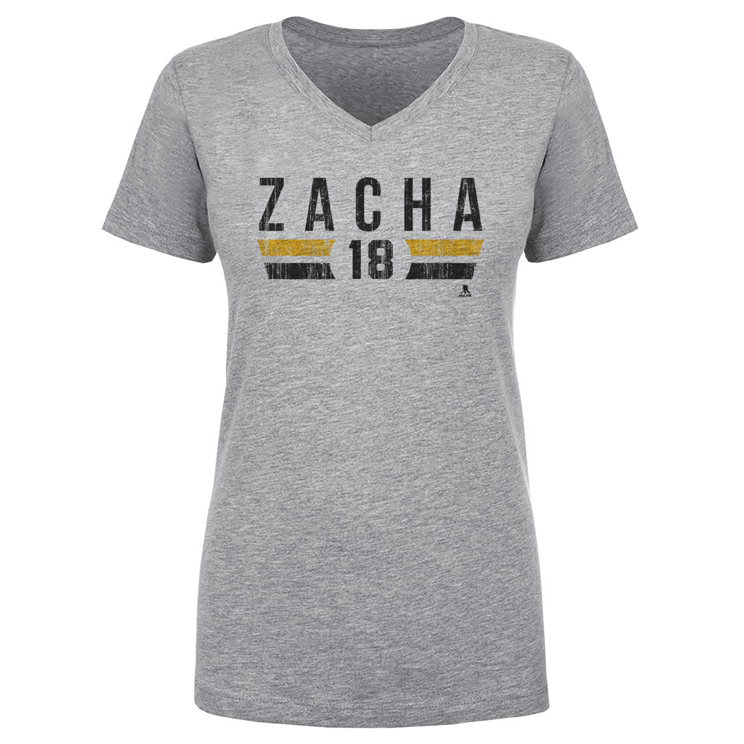 Pavel Zacha Women's V-Neck T-Shirt | 500 LEVEL