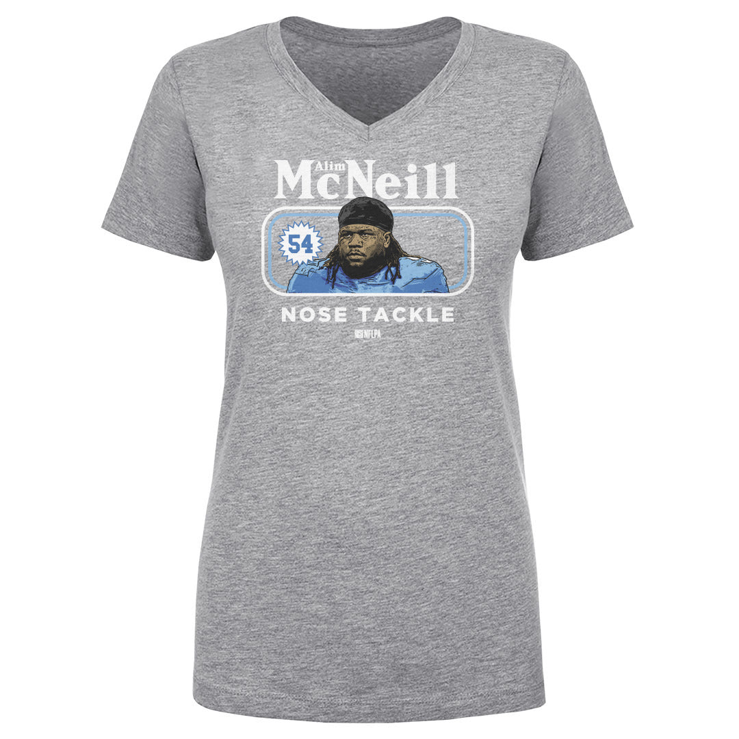Alim McNeill Women's V-Neck T-Shirt | 500 LEVEL