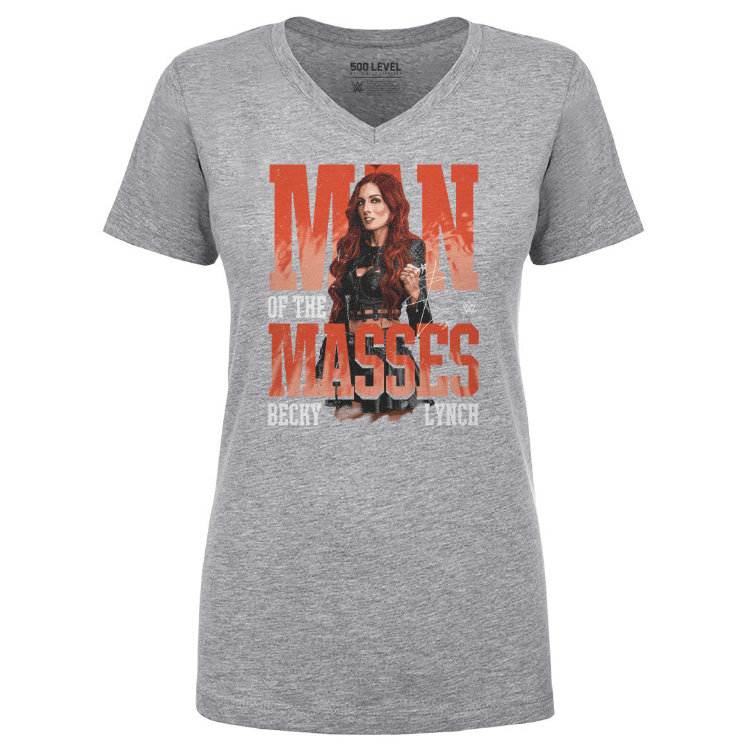 Becky Lynch Women's V-Neck T-Shirt | 500 LEVEL