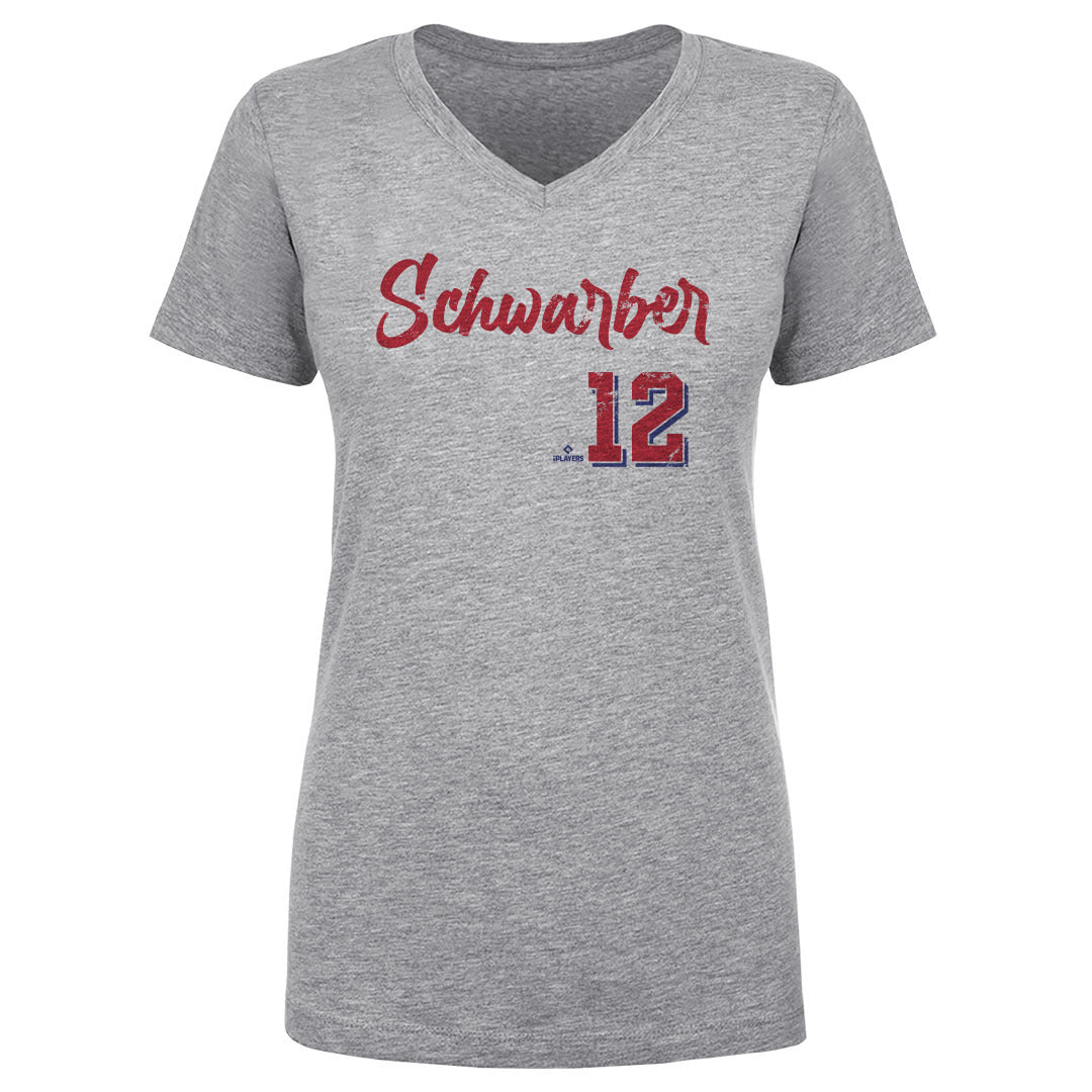 Kyle Schwarber Women's V-Neck T-Shirt | 500 LEVEL