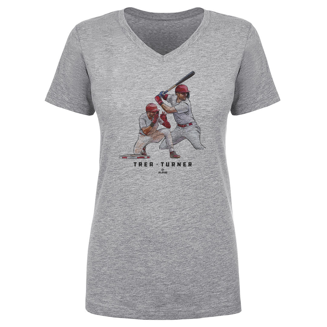Trea Turner Women's V-Neck T-Shirt | 500 LEVEL