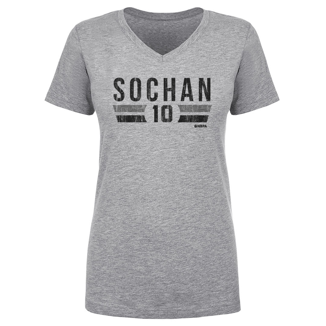 Jeremy Sochan Women's V-Neck T-Shirt | 500 LEVEL