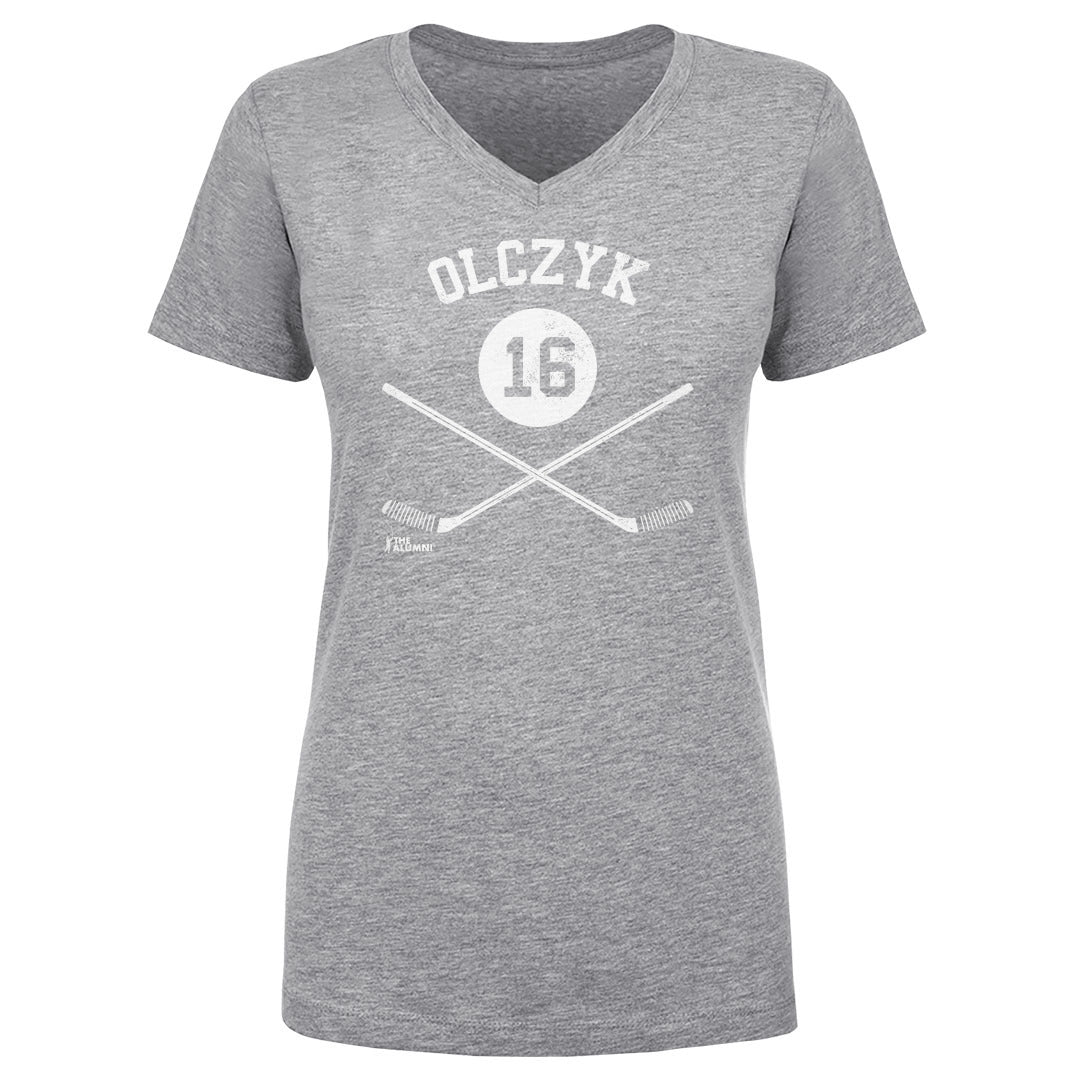 Eddie Olczyk Women's V-Neck T-Shirt | 500 LEVEL