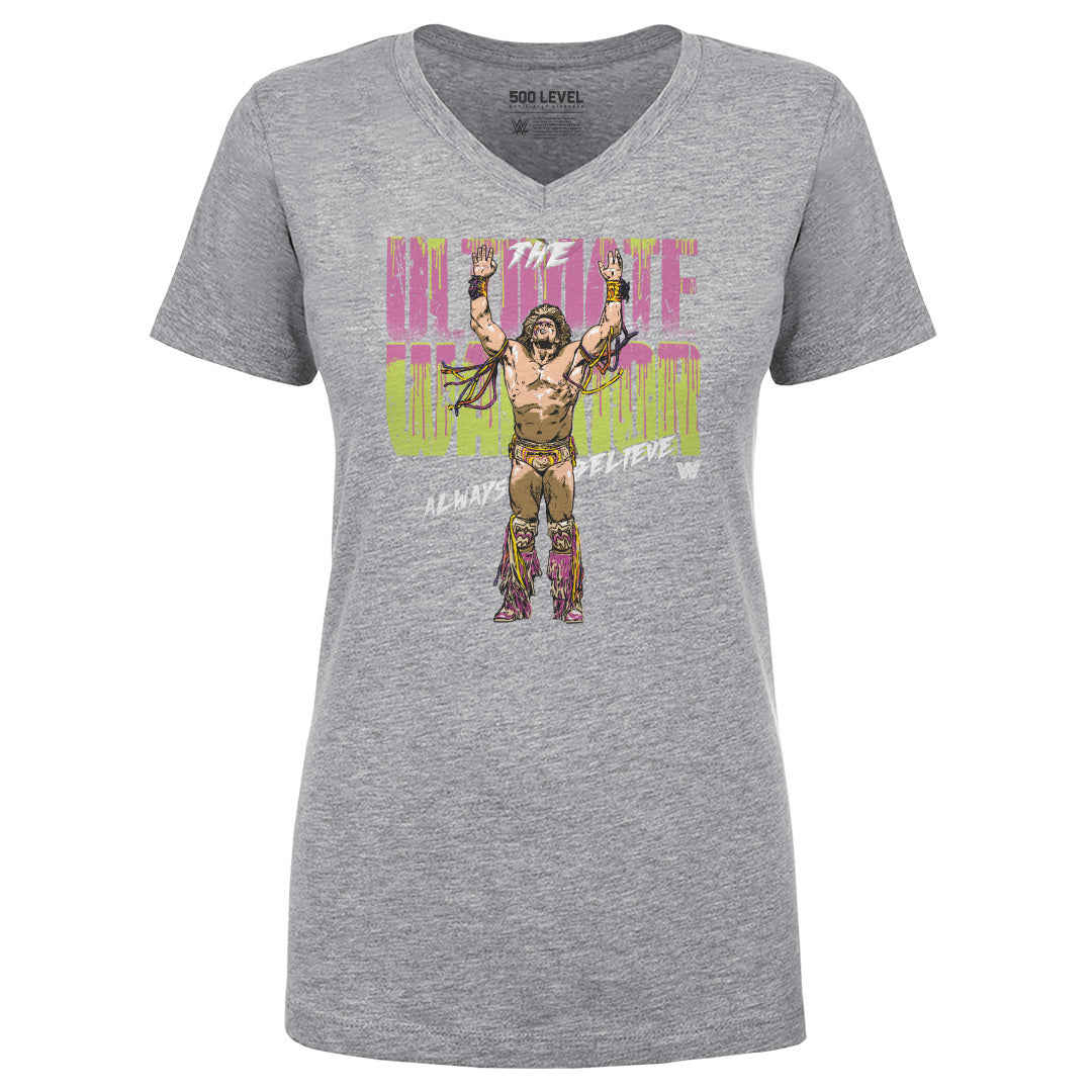 Ultimate Warrior Women's V-Neck T-Shirt | 500 LEVEL