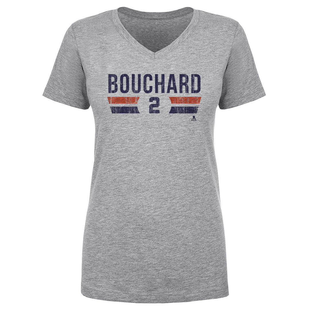 Evan Bouchard Women's V-Neck T-Shirt | 500 LEVEL