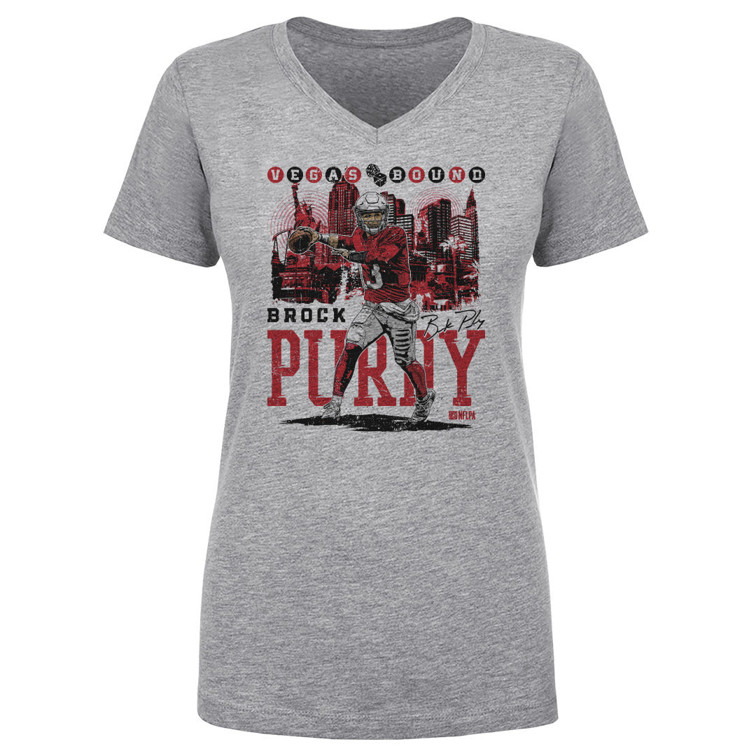 Brock Purdy Women's V-Neck T-Shirt | 500 LEVEL