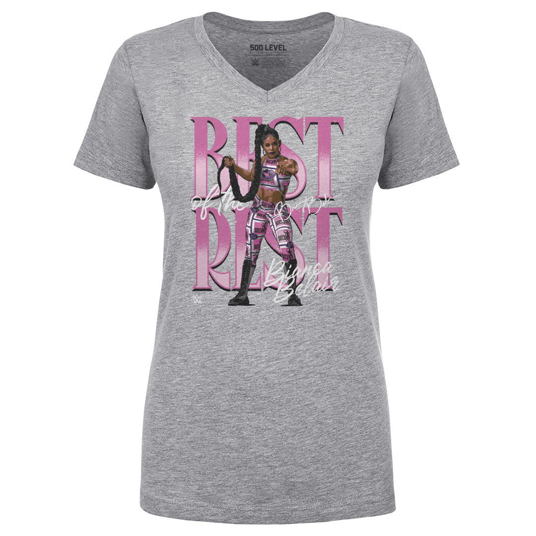 Bianca Belair Women's V-Neck T-Shirt | 500 LEVEL