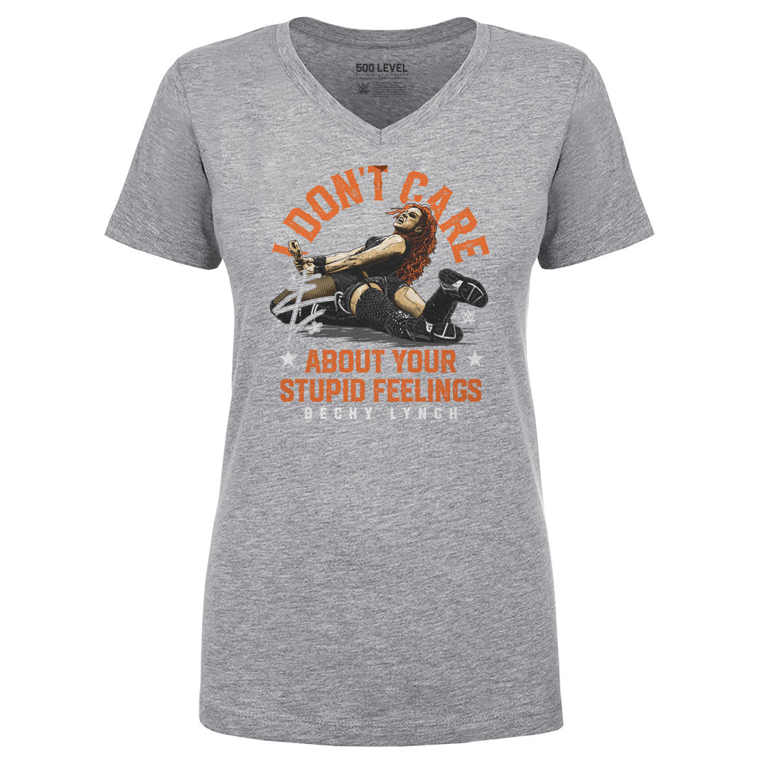 Becky Lynch Women's V-Neck T-Shirt | 500 LEVEL