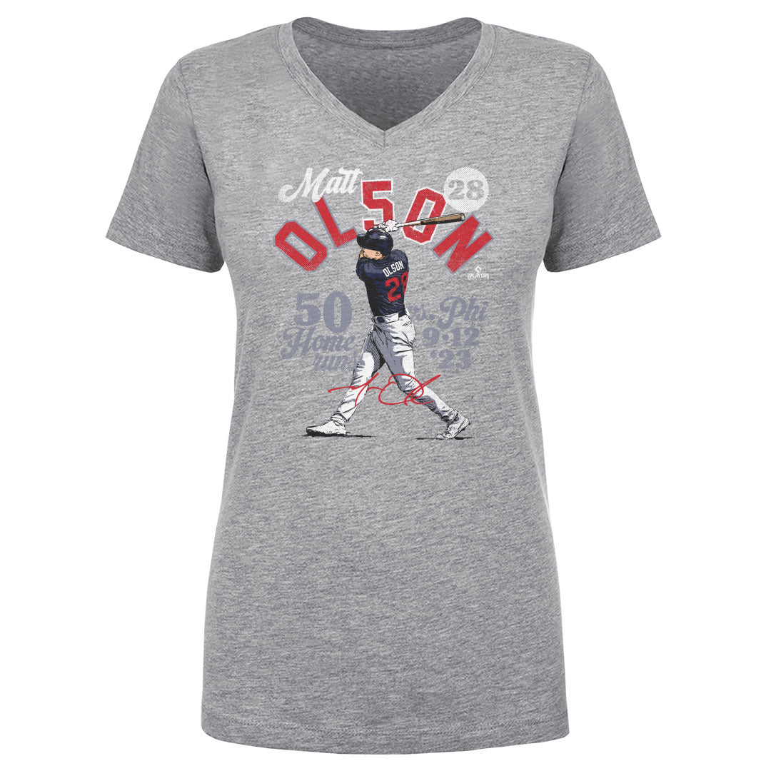 Matt Olson Women's V-Neck T-Shirt | 500 LEVEL