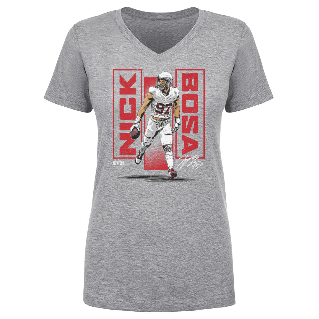 Nick Bosa Women's V-Neck T-Shirt | 500 LEVEL