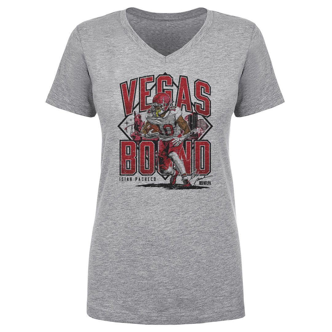 Isiah Pacheco Women's V-Neck T-Shirt | 500 LEVEL