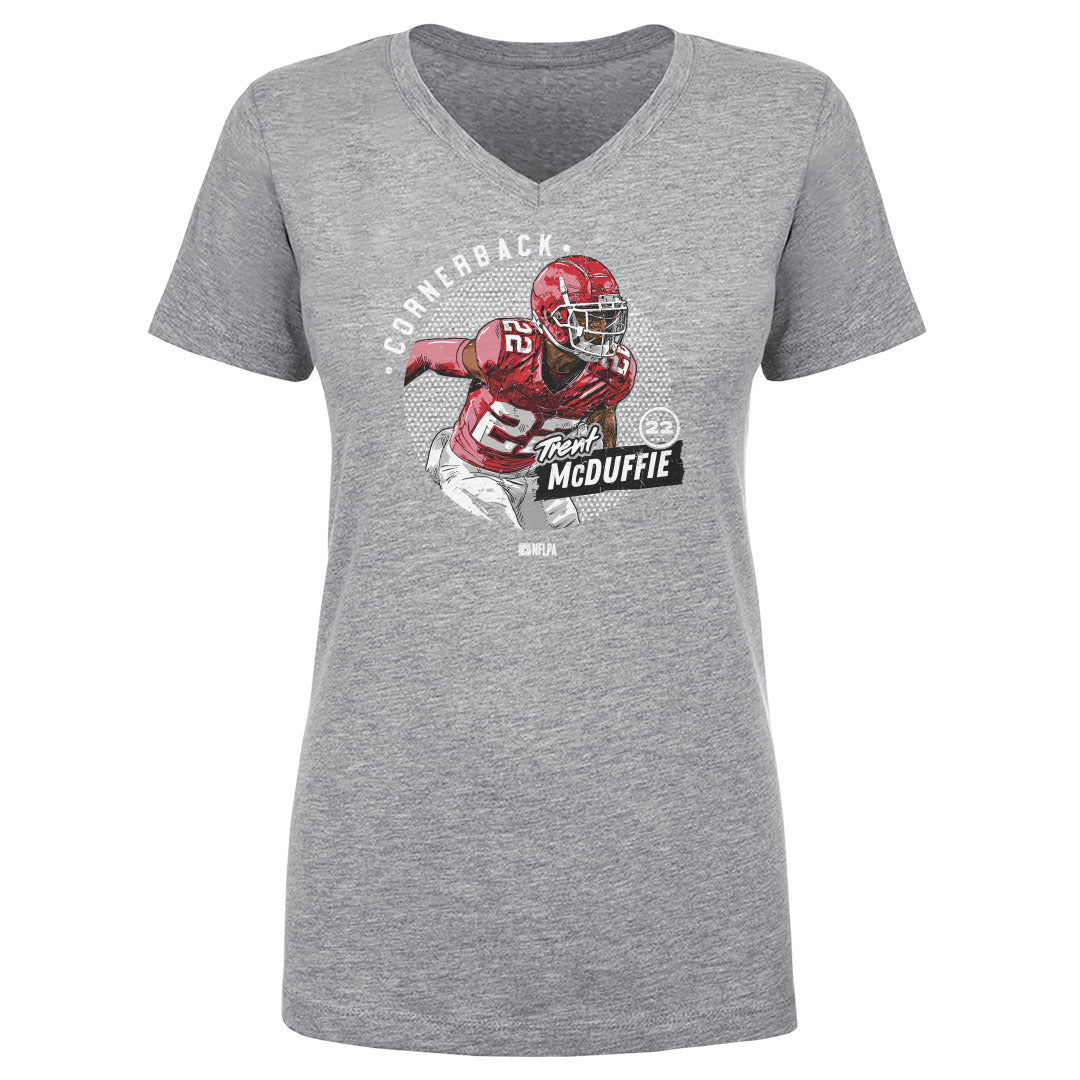 Trent McDuffie Women's V-Neck T-Shirt | 500 LEVEL
