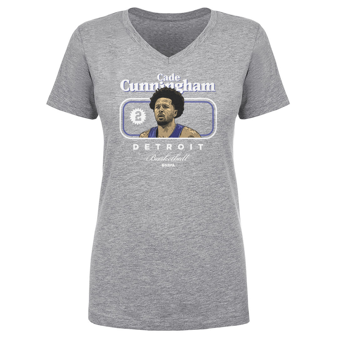 Cade Cunningham Women's V-Neck T-Shirt | 500 LEVEL