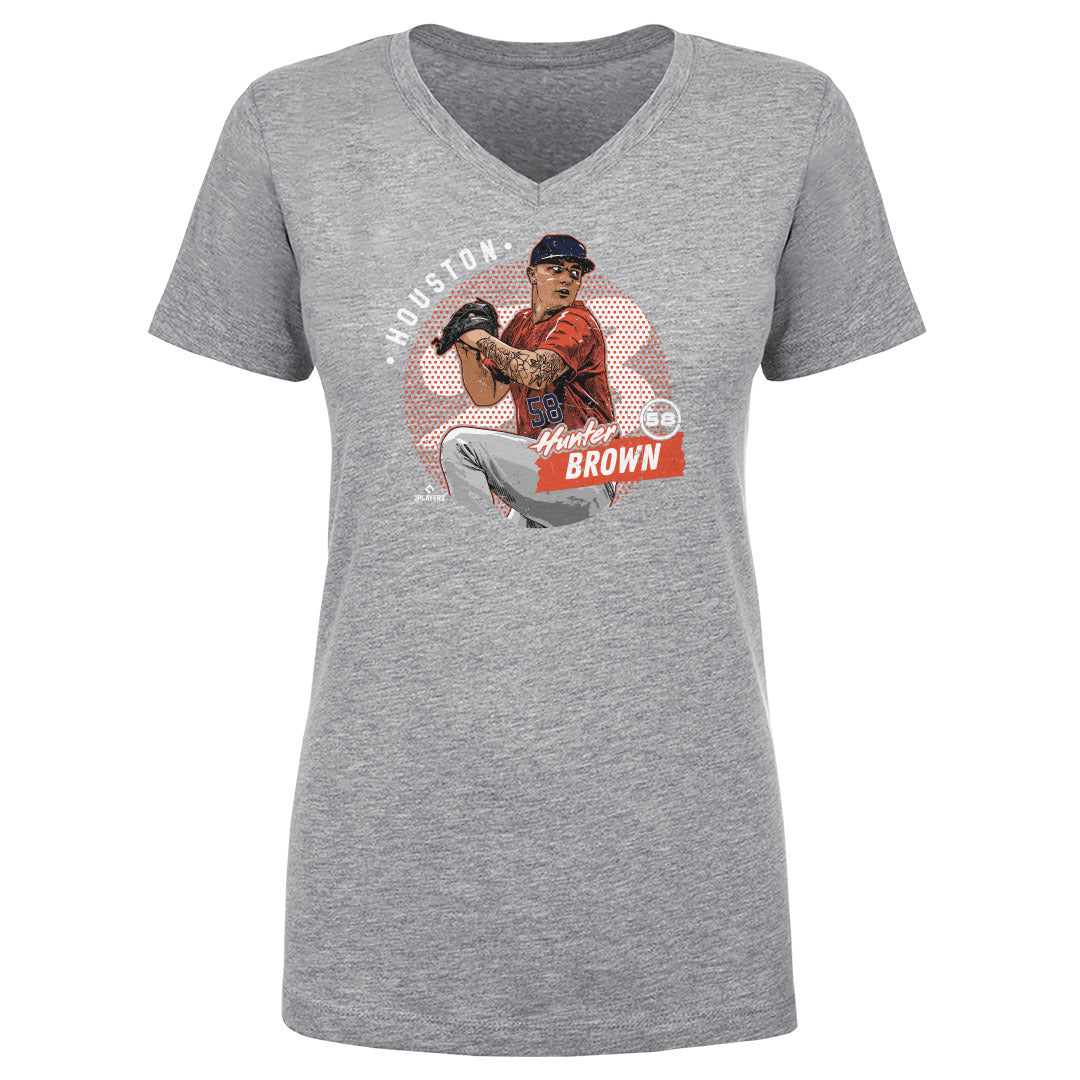 Hunter Brown Women's V-Neck T-Shirt | 500 LEVEL