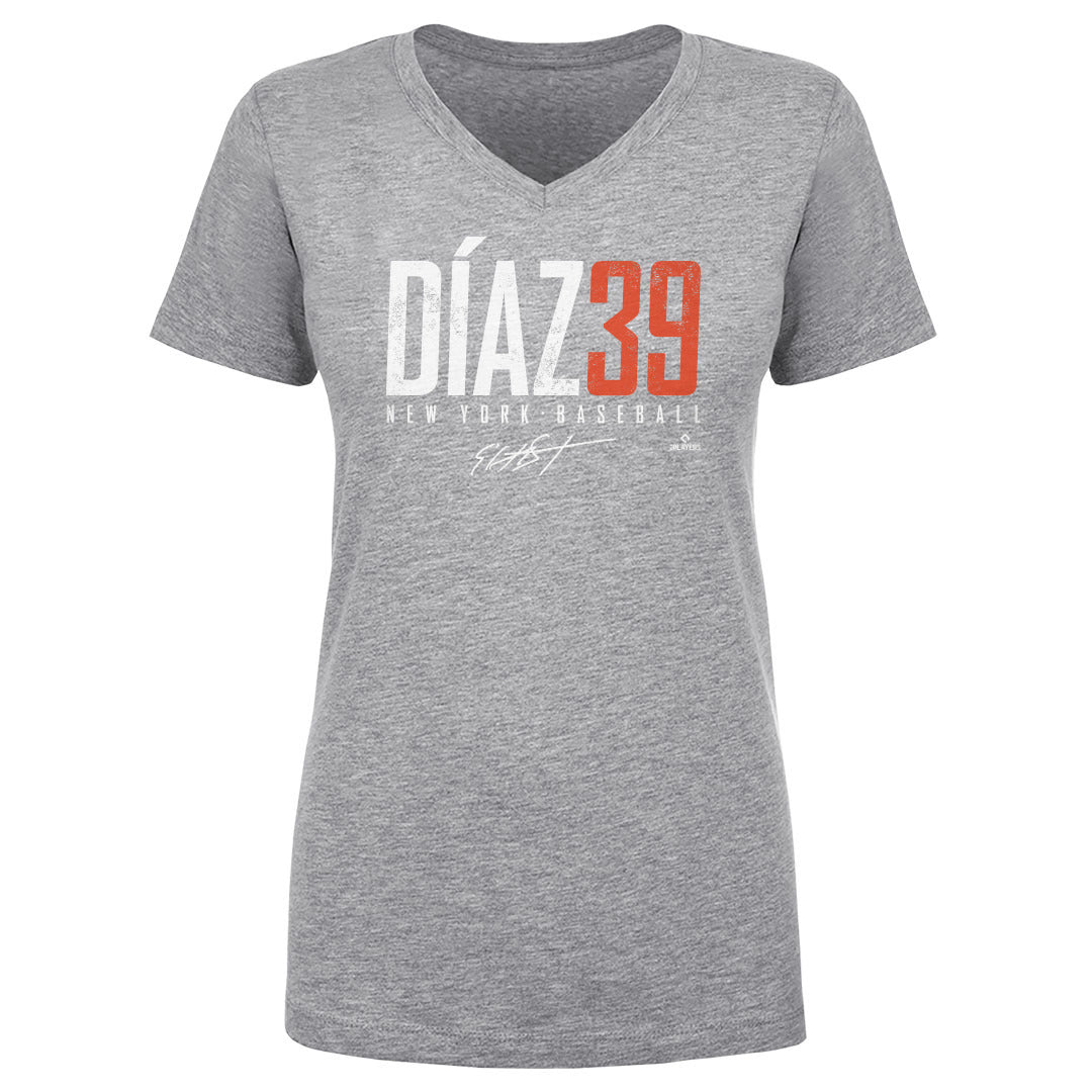 Edwin Diaz Women's V-Neck T-Shirt | 500 LEVEL
