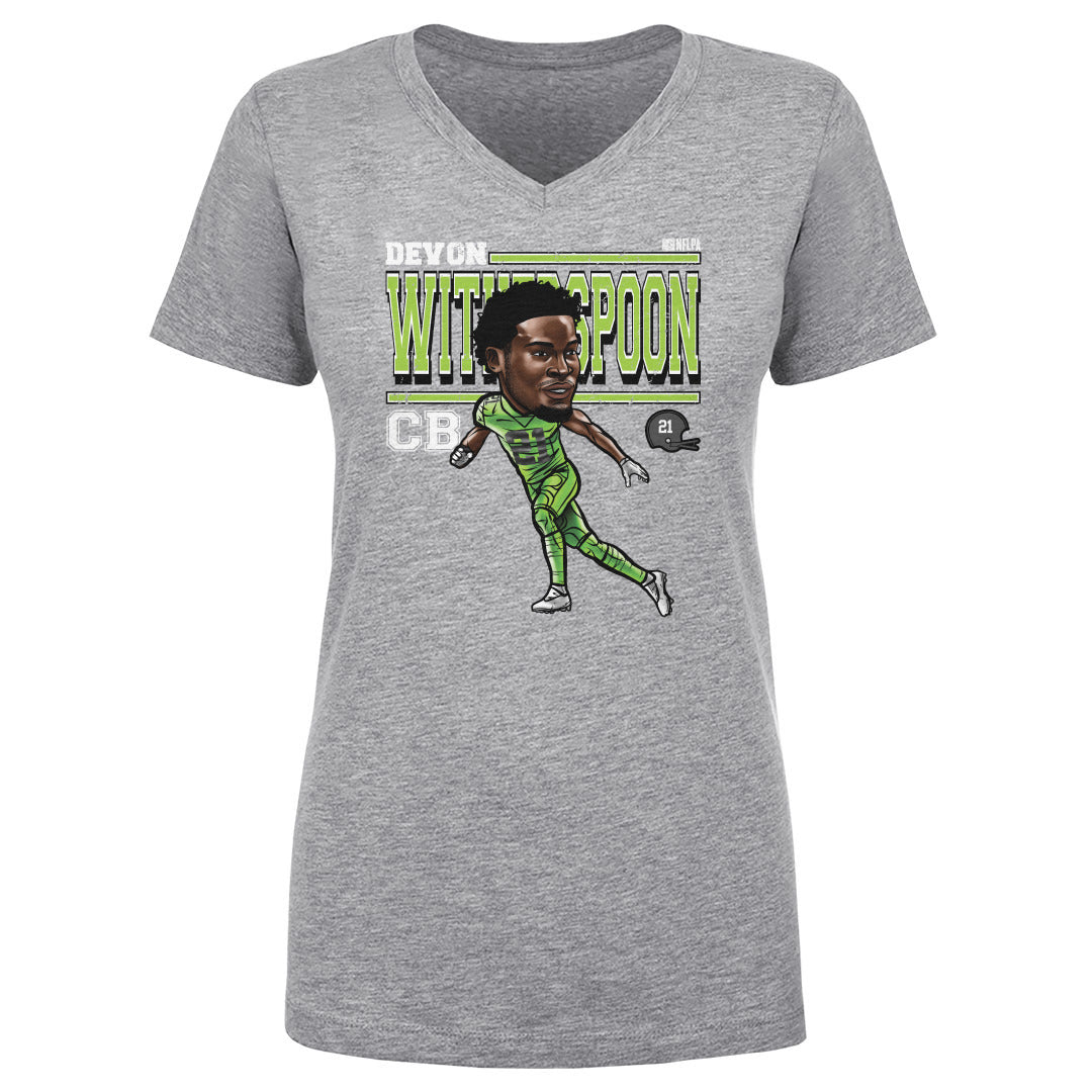 Devon Witherspoon Women's V-Neck T-Shirt | 500 LEVEL