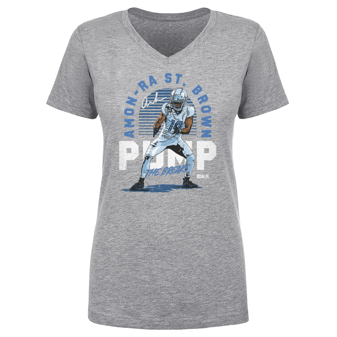 Amon-Ra St. Brown Women's V-Neck T-Shirt | 500 LEVEL