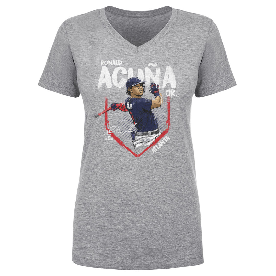 Ronald Acuna Jr. Women's V-Neck T-Shirt | 500 LEVEL