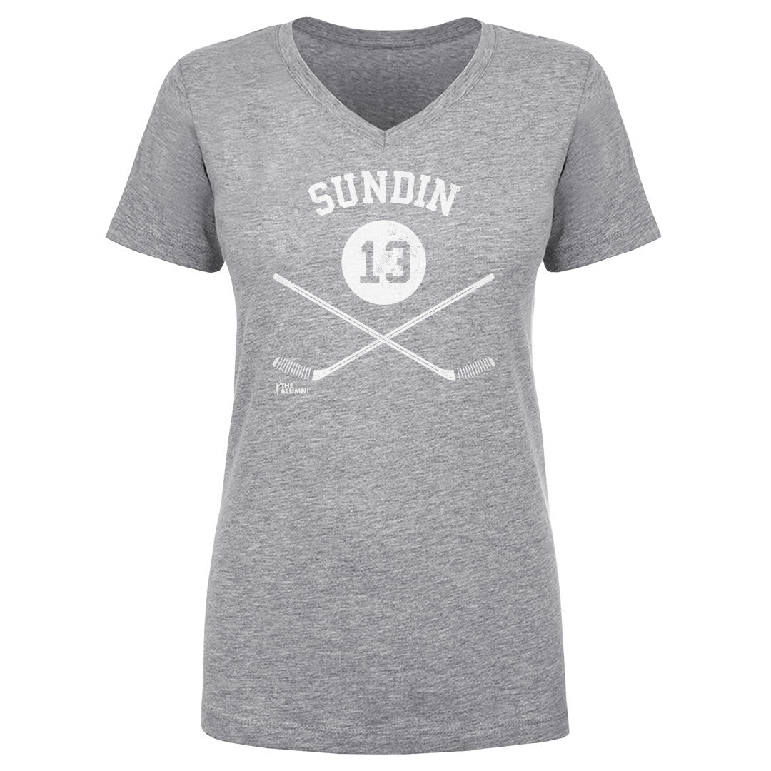 Mats Sundin Women's V-Neck T-Shirt | 500 LEVEL