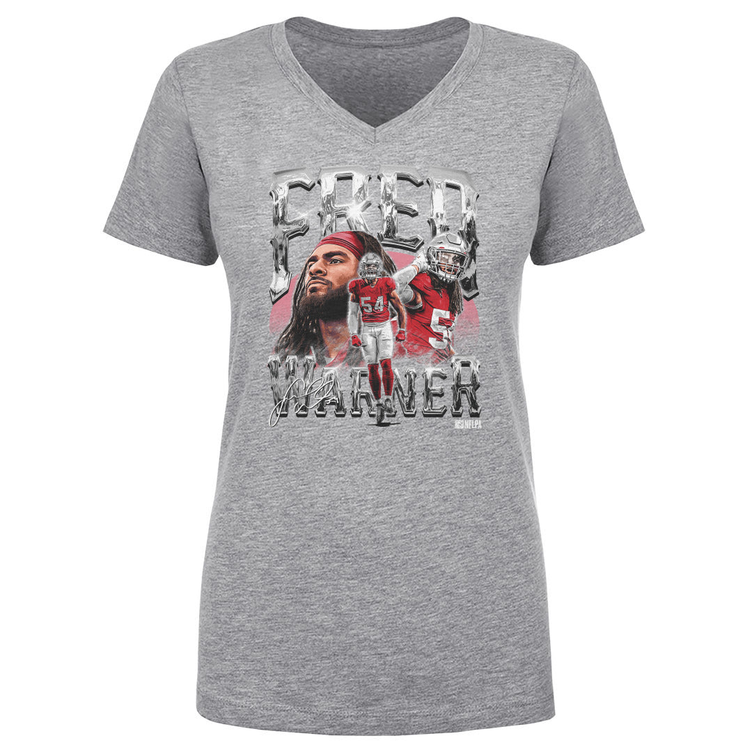 Fred Warner Women's V-Neck T-Shirt | 500 LEVEL