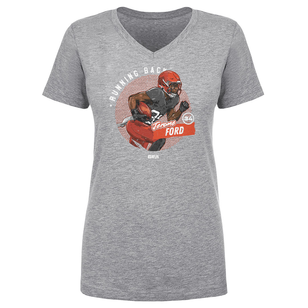 Jerome Ford Women's V-Neck T-Shirt | 500 LEVEL