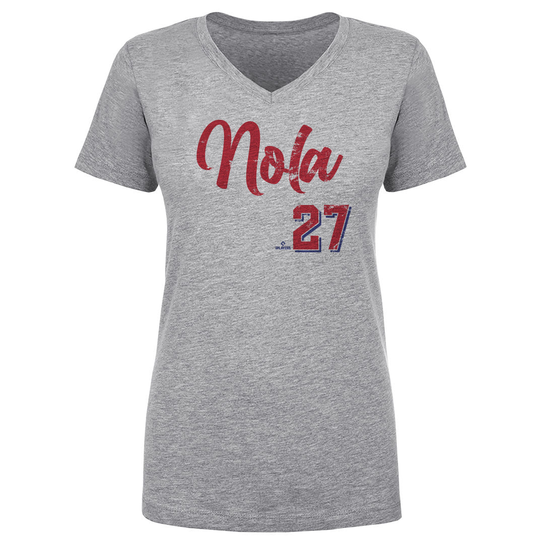 Aaron Nola Women's V-Neck T-Shirt | 500 LEVEL