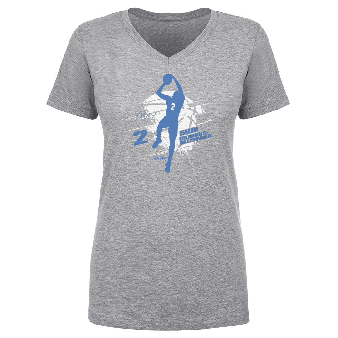 Shai Gilgeous-Alexander Women's V-Neck T-Shirt | 500 LEVEL
