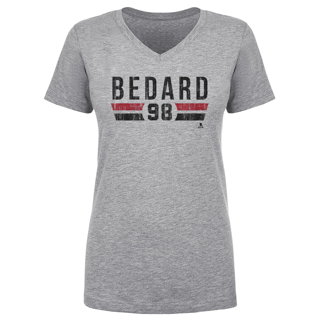 Connor Bedard Women's V-Neck T-Shirt | 500 LEVEL