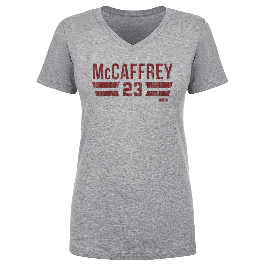 Christian McCaffrey Women's V-Neck T-Shirt | 500 LEVEL