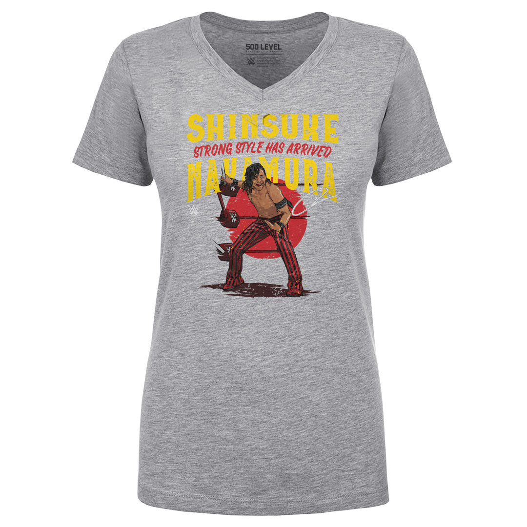 Shinsuke Nakamura Women's V-Neck T-Shirt | 500 LEVEL