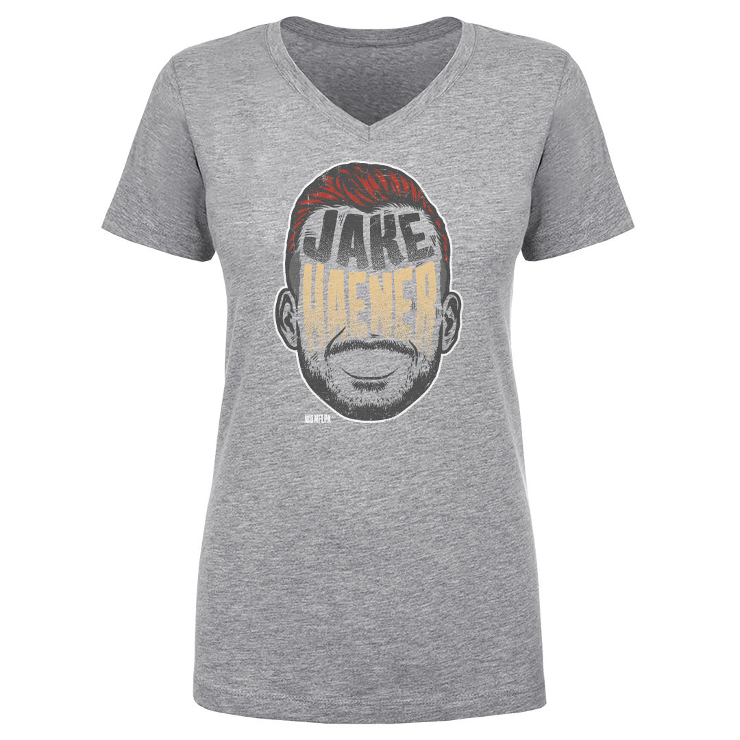 Jake Haener Women's V-Neck T-Shirt | 500 LEVEL