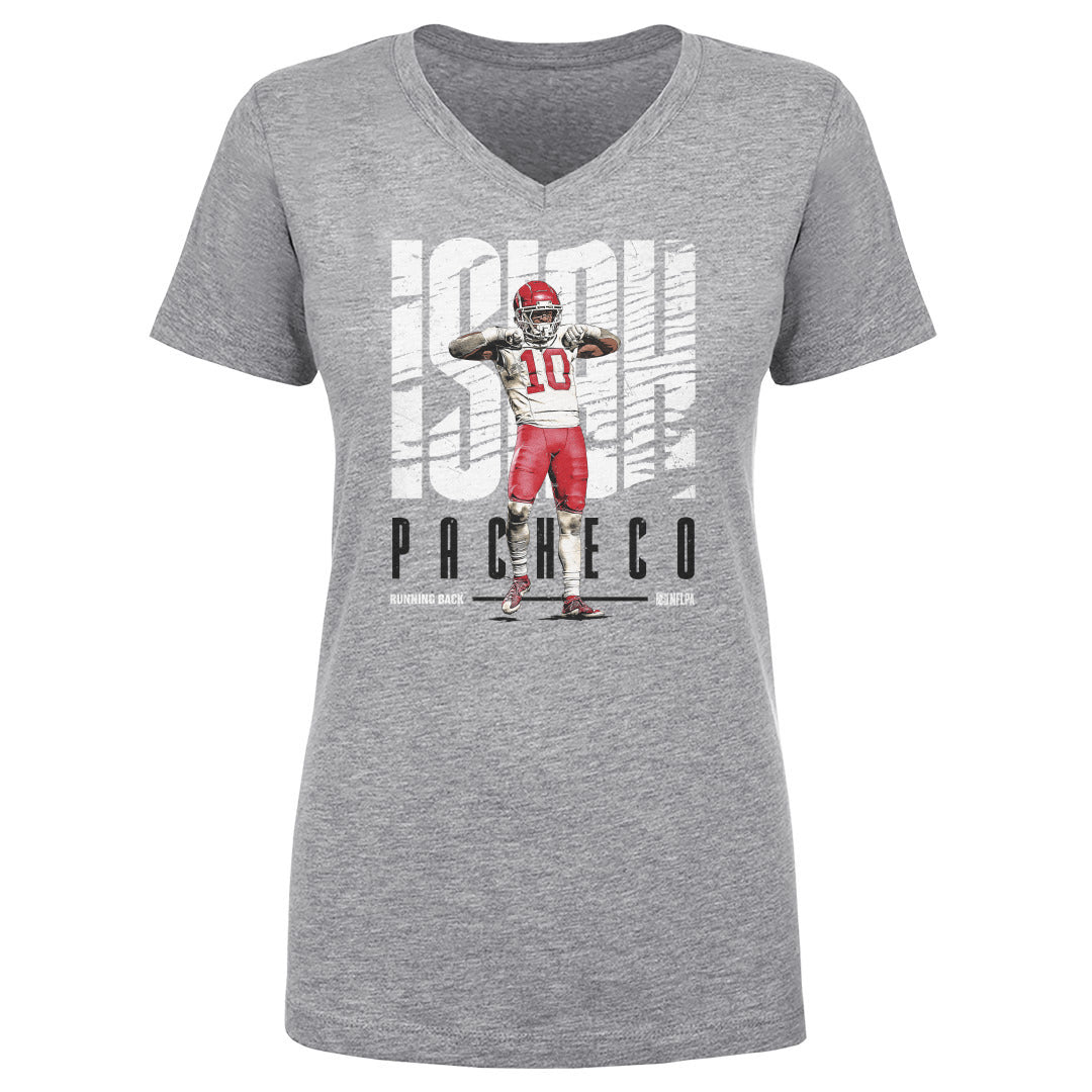 Isiah Pacheco Women's V-Neck T-Shirt | 500 LEVEL
