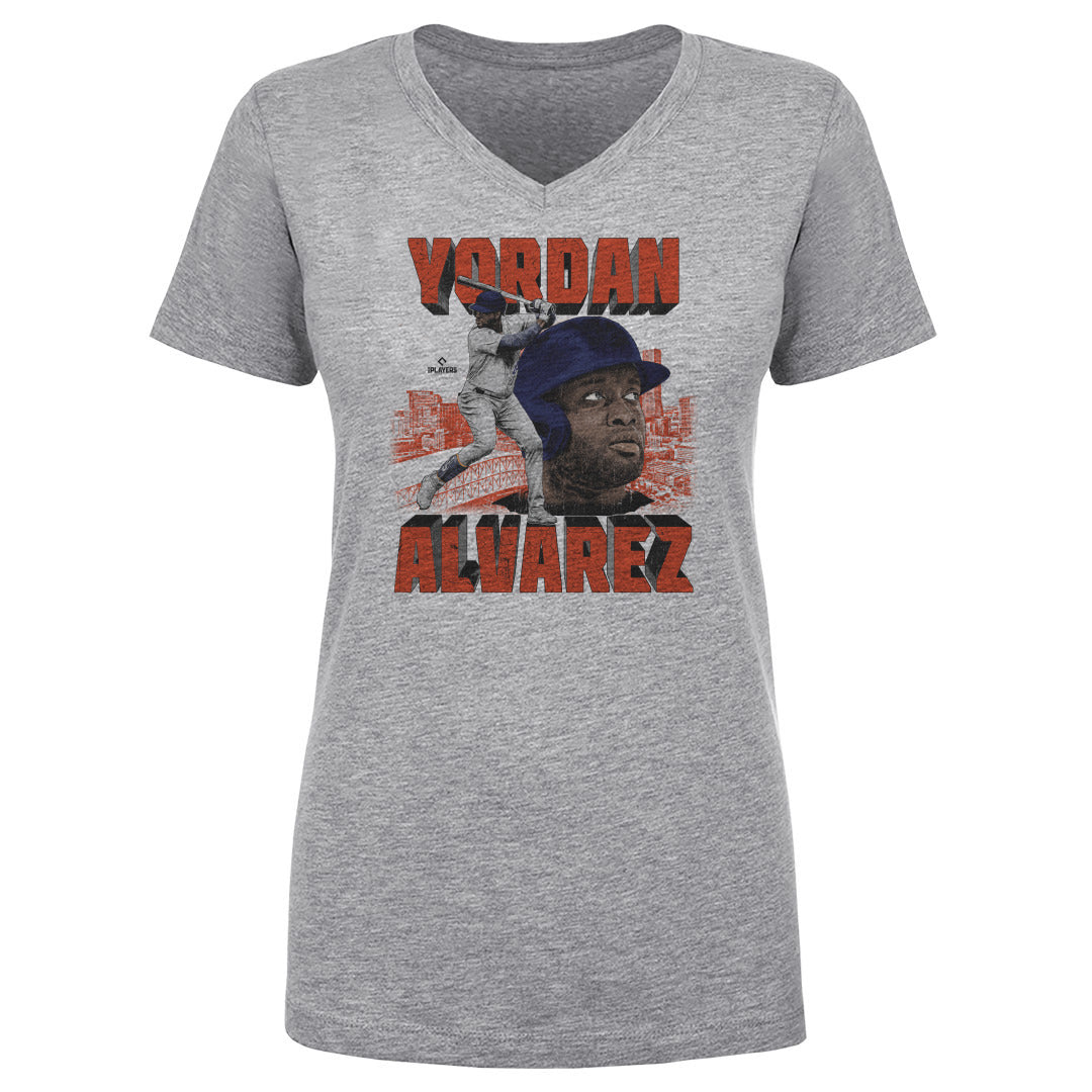 Yordan Alvarez Women's V-Neck T-Shirt | 500 LEVEL