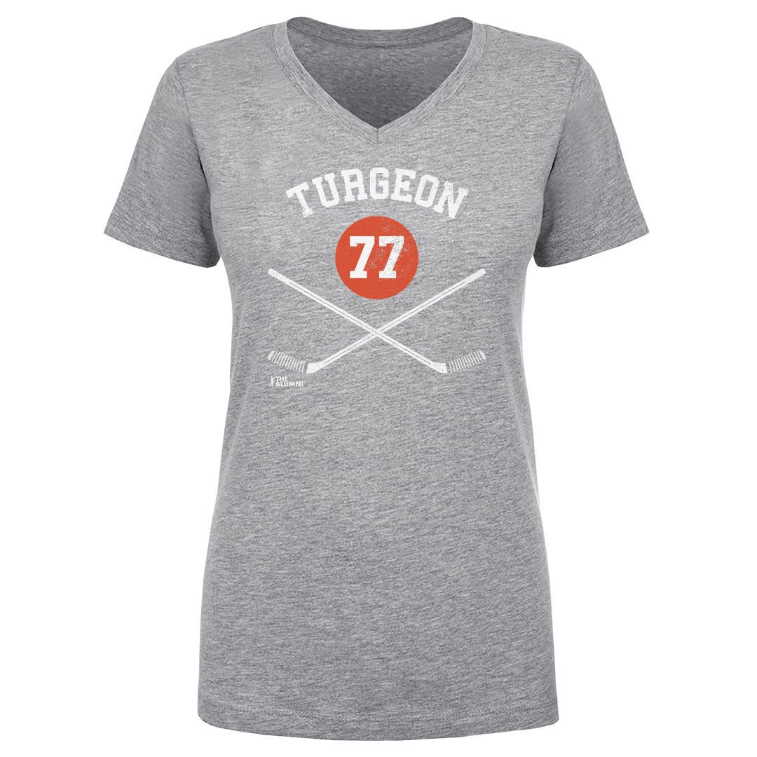 Pierre Turgeon Women's V-Neck T-Shirt | 500 LEVEL